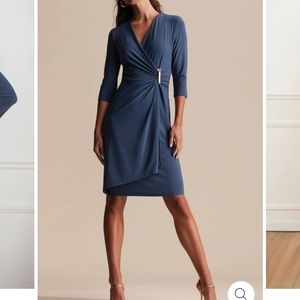 Blue Joseph Ribkoff dress, sz. 16